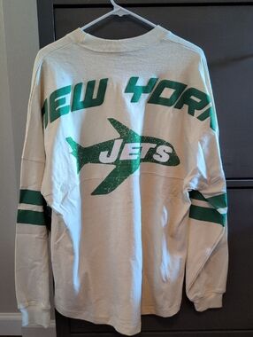 NFL New York Jets Spirit Jersey Long Sleeve Tee NWOT